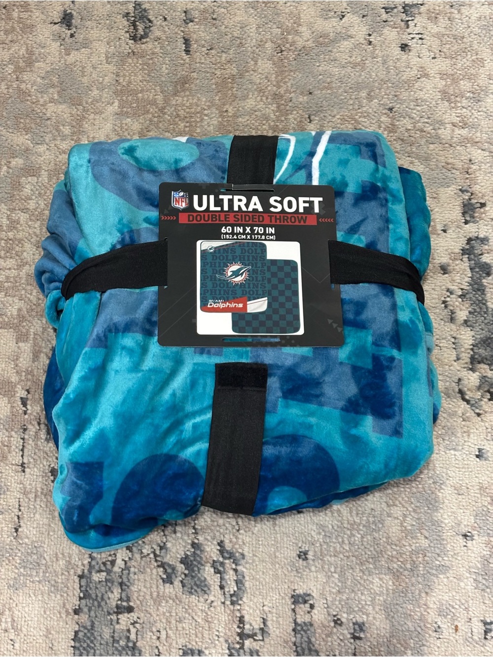 NFL Ultra Soft Miami Dolphins Double-Sided Throw